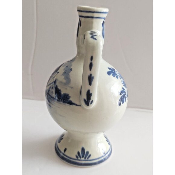 Vintage Amsterdam Holland Miniature  Pitcher  Hand-Painted by P. Moppe 5" - Picture 4 of 9